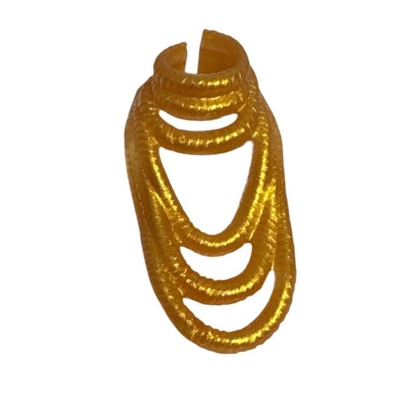 Monster High Gold Necklace For 2010 Schools Out Lagoona Doll Mattel - Picture 1 of 3